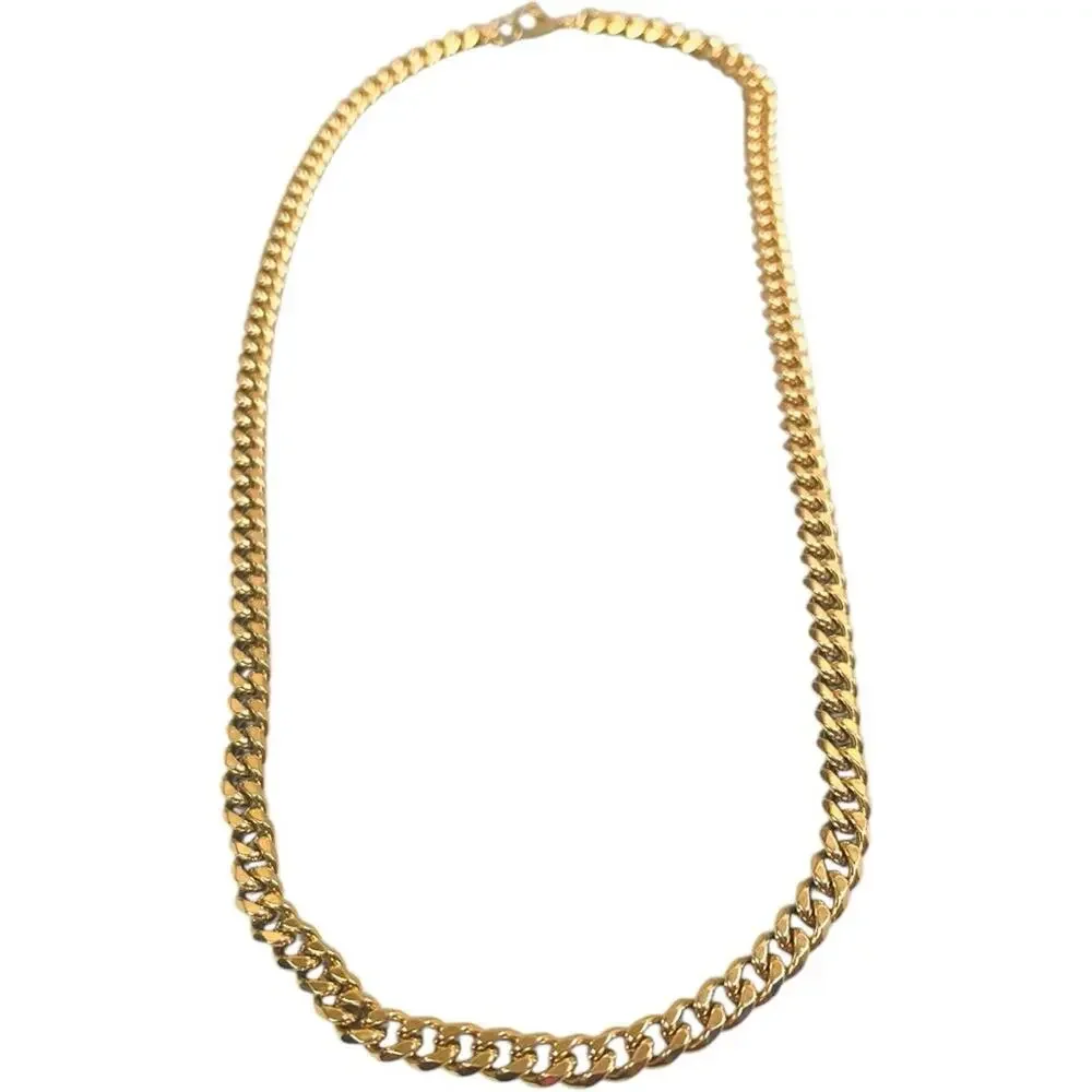 18K Gold Plated Cuban Chain Necklace